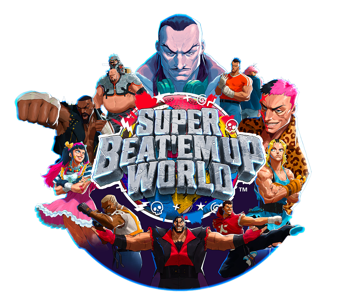 Super Beat 'Em Up World official game logo